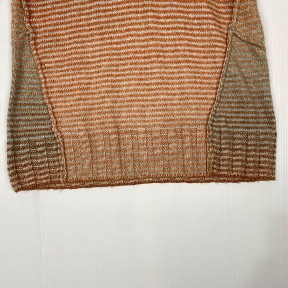 Cabi Sweater Womens Small Orange Striped Pullover Cowl Neck Knit Casual,Outdoor - Picture 9 of 9